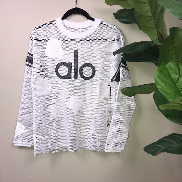 ALO Yoga Tops - ALO Yoga Long Sleeve Mesh Jersey